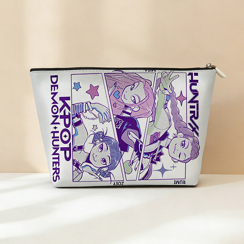 Explosión transfronteriza PU cuero caza de brujas bolsa de almacenamiento impermeable bolsa de maquillaje portátil bolsa de almacenamiento con cremallera bolsa pequeña