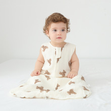 婴儿睡袋春秋夏季薄款宝宝背心式新生儿护肚防踢被子神器四季通用