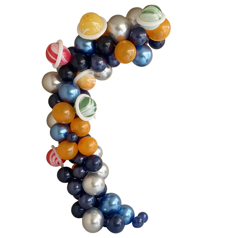 M marca de látex cumpleaños globo decoración Spaceman globo cadena tienda apertura escena diseño kindergarten globo arco