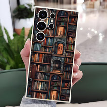 高级感三星S25ULTRA硅胶手机壳书架S22Plus手机保护套A71S20+创意