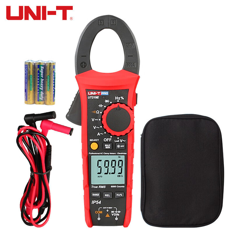 UNI-T优利德UT219E钳形万用表工业级真有效值三防频率占空比模拟
