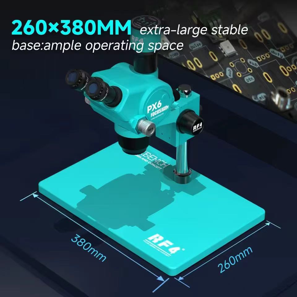 Microscopio de Zoom Continuo RF4 7-50X para Reparación de Celulares y Computadoras image 21