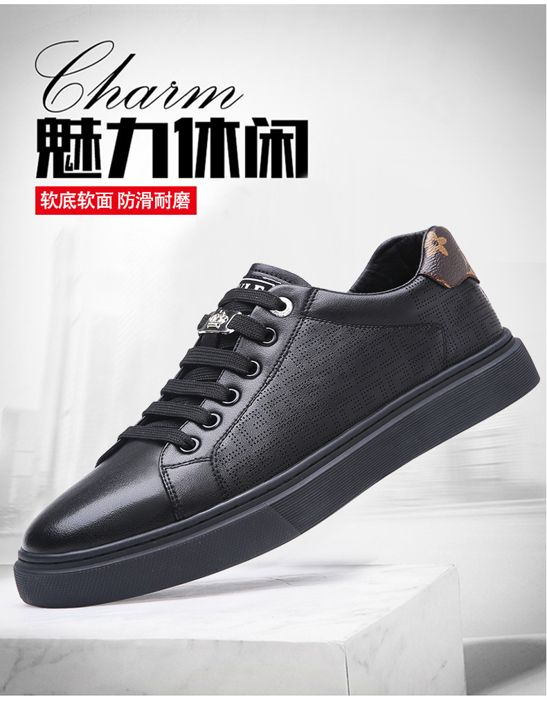 New Summer Leather Mesh Breathable Sports Casual Men S Shoes Hollow Fashion Versatile Small White_voghion.com