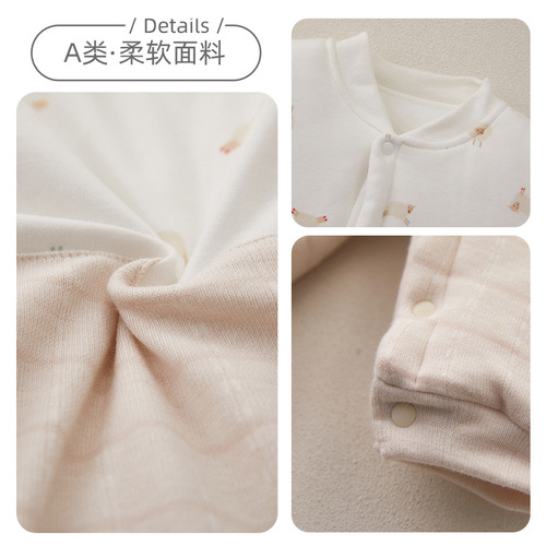 Baby jumpsuits for autumn and winter thickened quilted crawling clothes for men and women, baby clothes, baby clothes, baby clothes, newborn clothes