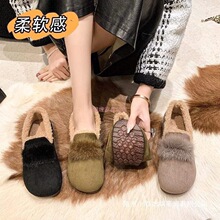 2025新款女豆豆鞋冬季加绒超软底时尚外穿加厚棉鞋牛筋底防滑女鞋