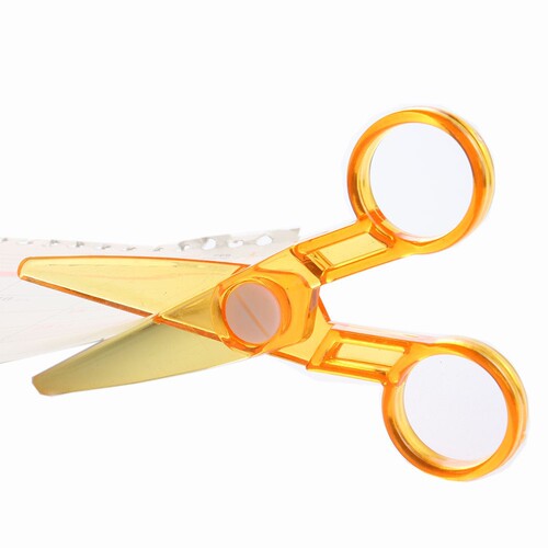 Creative children's student scissors kindergarten DIY art paper cutting plastic scissors that do not hurt hands safety scissors