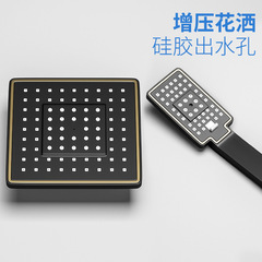 黑金按鍵花灑套裝 家用衛生間淋浴花灑 工程專用衛浴花灑廠家批發