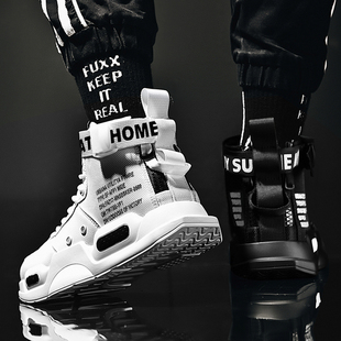 Men's Shoes Putian plus size Sneakers Spring and Autumn High-top Basketball Casual Sports Inner Height Increase Dad Men's Trendy Shoes Cotton Shoes