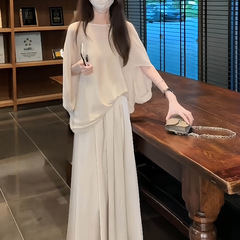 清纯白月光江浙沪千金穿搭套装女2025巨好看的夏装韩里韩气两件套