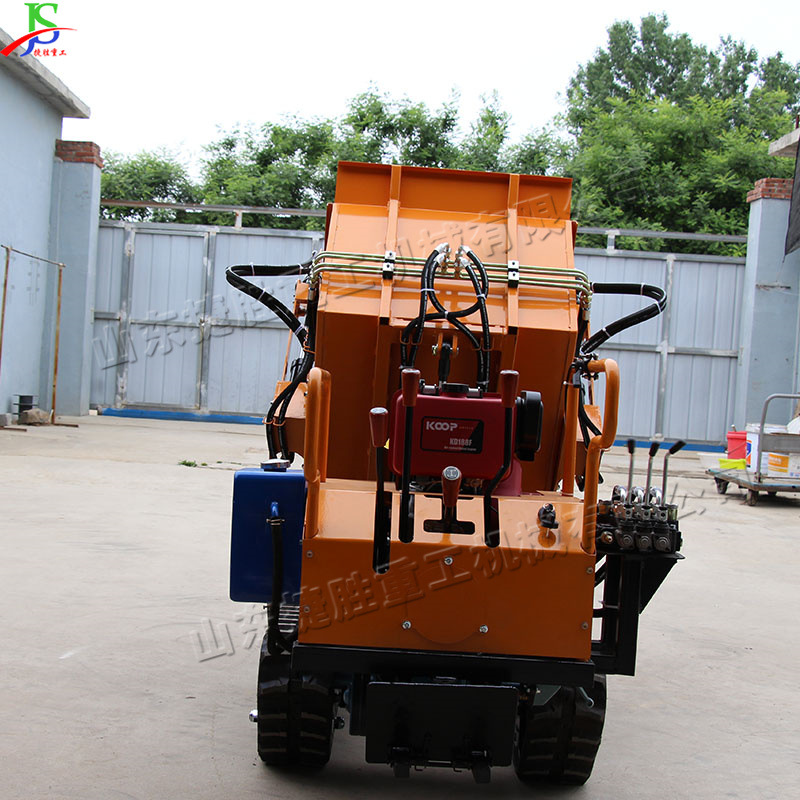 Pista pequeña locomotora de torneado 500KG hidráulico diesel autodescarga camión autocargante