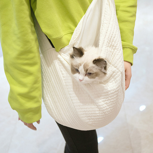 Cat Bag Portable Crossbody Breathable Cat Bag Canvas Crossbody Bag Dog Bag Pet Backpack Portable Cat Bag Pet Supplies