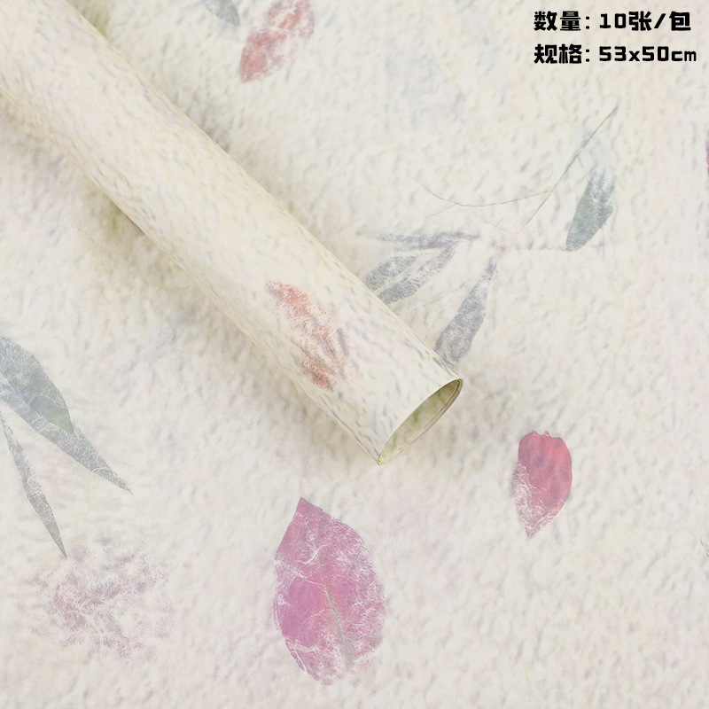 Relieve estereoscópio pétalos Dongba papel impermeable relieve papel kraft pliegue mano papel frotado artesanal DIY embalaje image 10