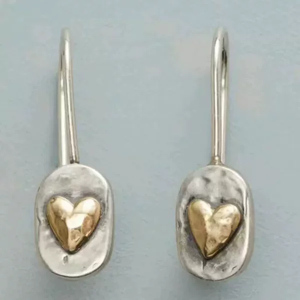 Dark night jewelry new cross-border romantic heart-shaped ladies earrings light luxury high-end summer exquisite party earrings wholesale
