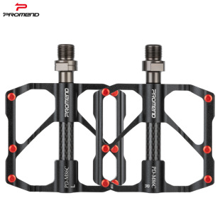 PROMEND bicycle pedal road bike carbon fiber bearing pedal mountain bike 3 Peilin pedal
