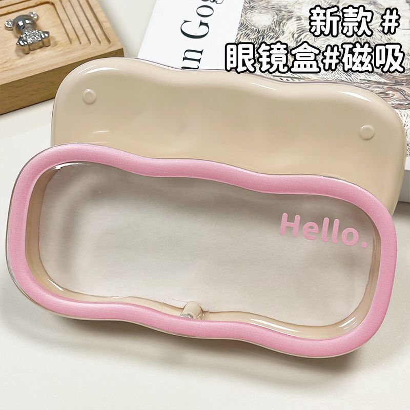New Transparent Glasses Box Portable Drop-resistant Pressure Sunglasses Myopia Glasses Box Cute Boys and Girls Students and Children Storage Box New Transparent Glasses Box Portable Drop-resistant Pressure Sunglasses Myopia Glasses Box Cute Boys and Girls Students and Children Storage Box