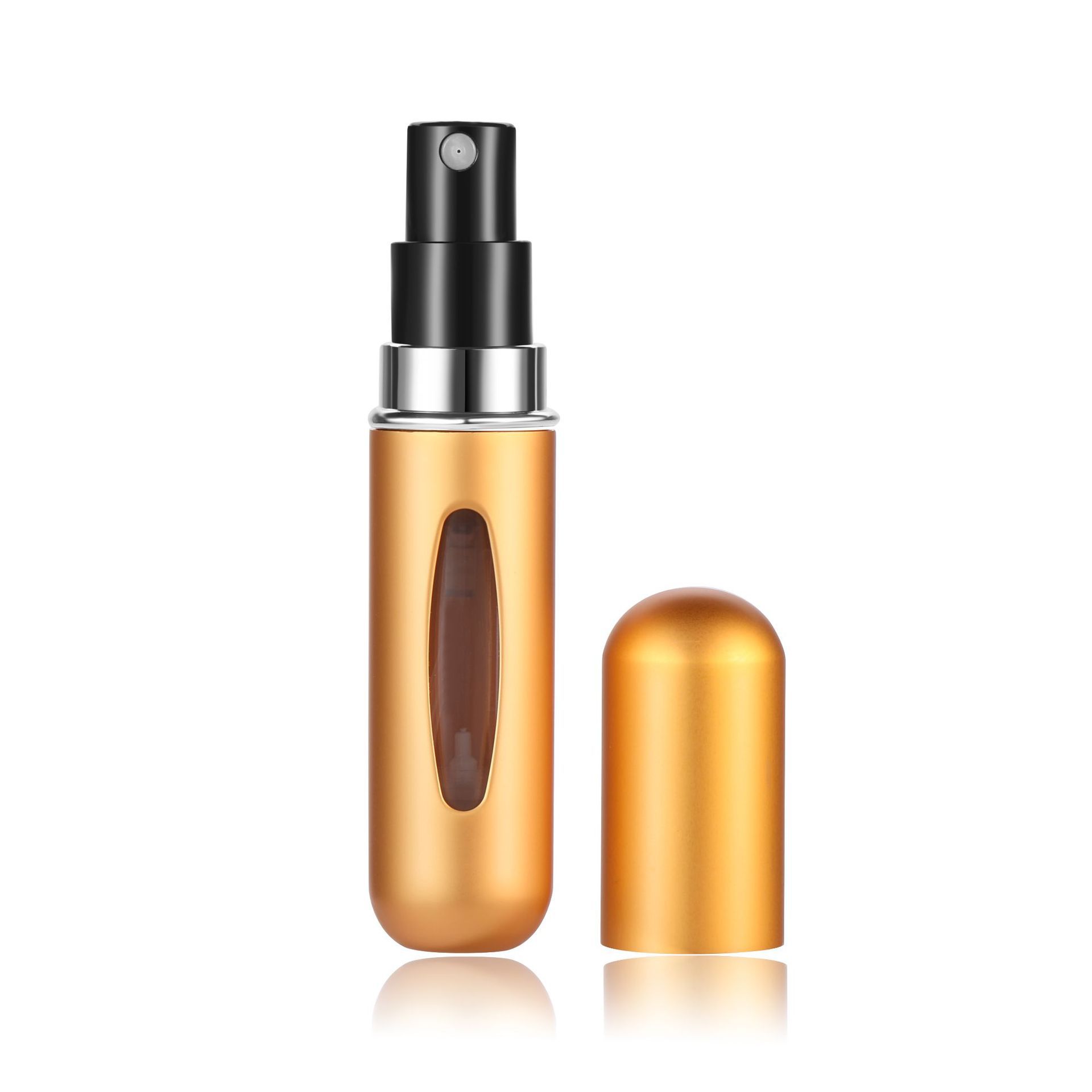 5ml de llenado inferior perfume sub-botella presionando botella de spray portátil de viaje sub-botella de líquido sub-contenedor botella cosmética