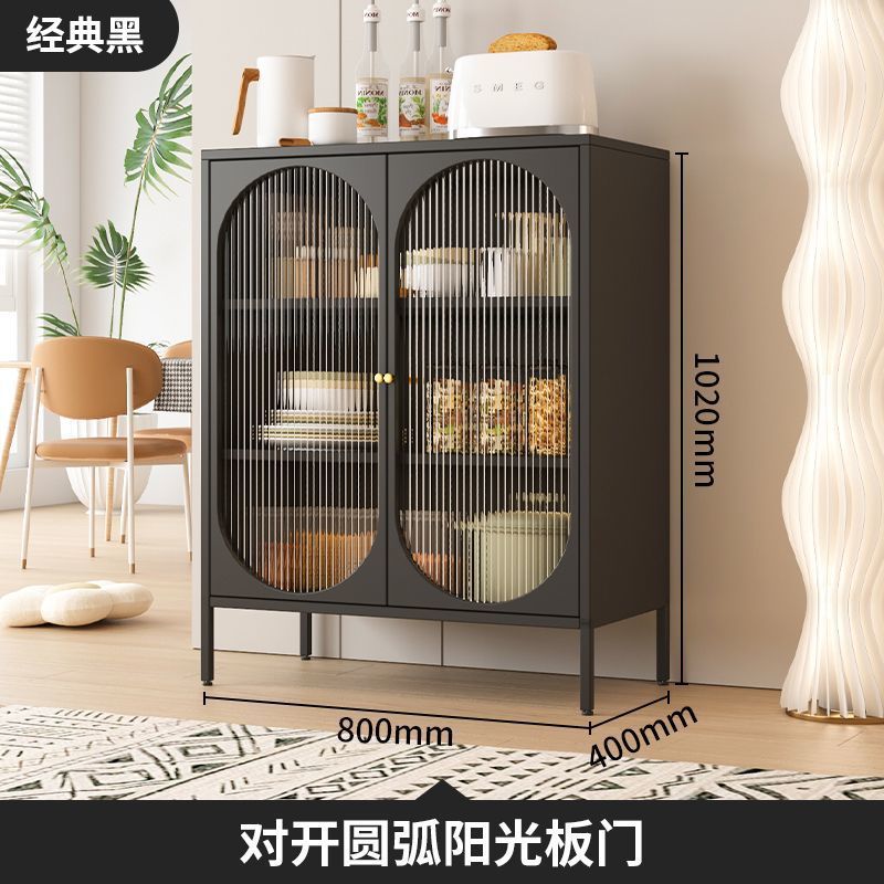 Gabinete de vinos de lujo ligero simple sala de estar doméstica contra la pared armario de comedor de hierro forjado armario de exhibición de piso armario de comedor armario de almacenamiento multicapa