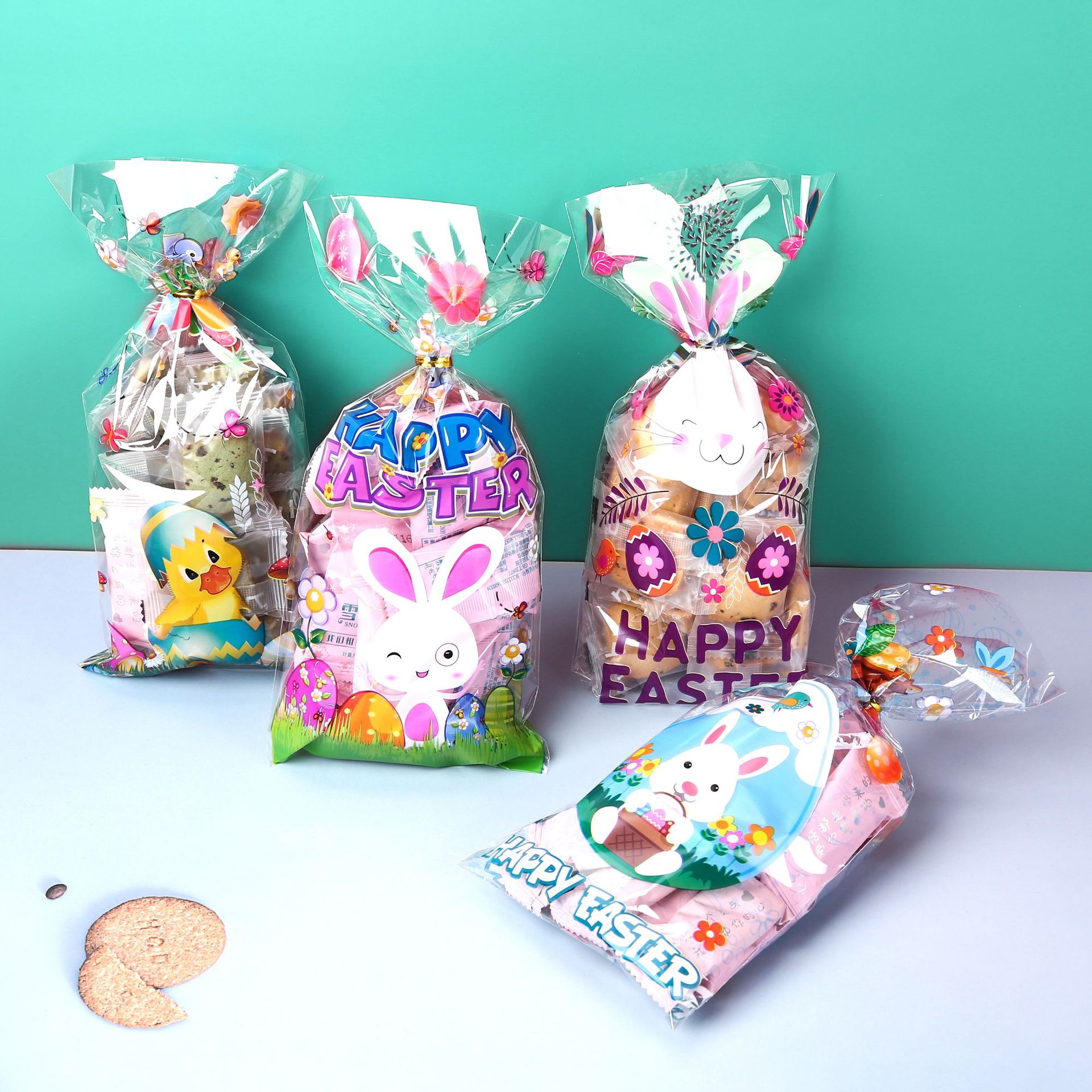 OPP Material Cute Heart Shape Opp Daily Gift Wrapping Supplies