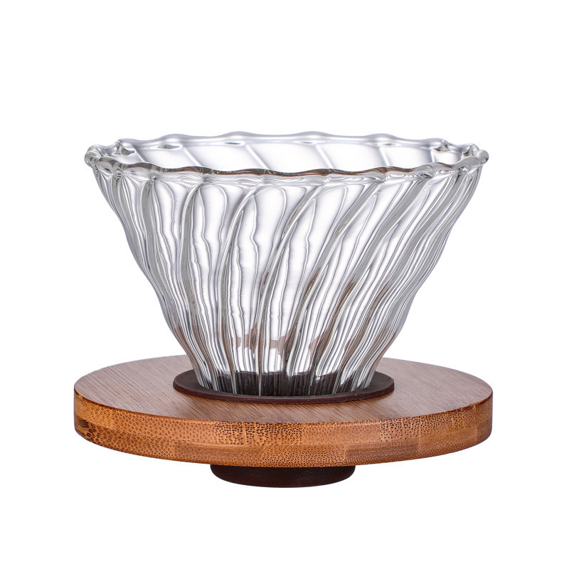 Nuevo conjunto de cafetera de café a mano, taza de filtro de escala doméstica V60 para compartir cafetera de café, cafetera de nubes de vidrio tipo goteo image 7