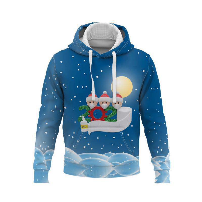 23 Abbigliamento Stampato Carino Quotidiano Casual Con Cappuccio A Maniche Lunghe Uomo e Donna Coppie Genitore Bambino Bambini Felpa_voghion.com