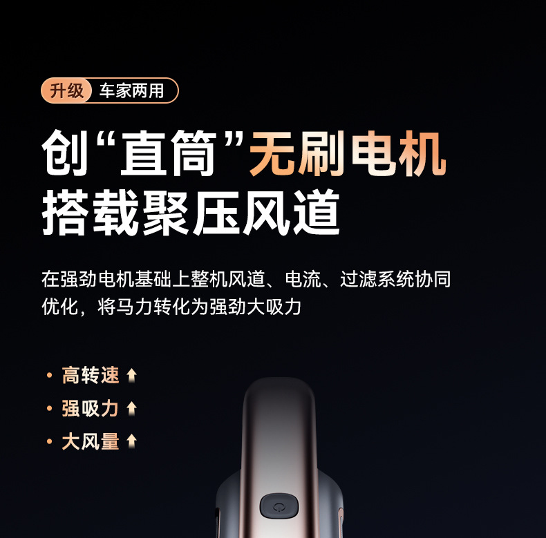 Wireless Car Vacuum Cleaner High Power Brushless Portable Charging Handheld Vacuum Cleaner Blow and Suction Dual Purpose Vacuum