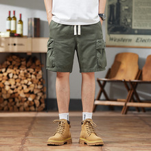 夏季潮流新款美式复古工装短裤男潮牌户外休闲裤潮流百搭五分男裤