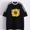 Three stripes black sunflower☝