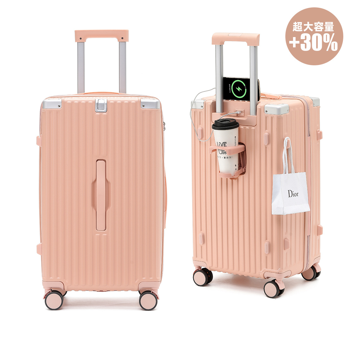 26-inch trolley case ventas directas de fábrica 28-inch gran capacidad mujer estudiante equipaje hombres multi-funcional viaje contraseña equipaje