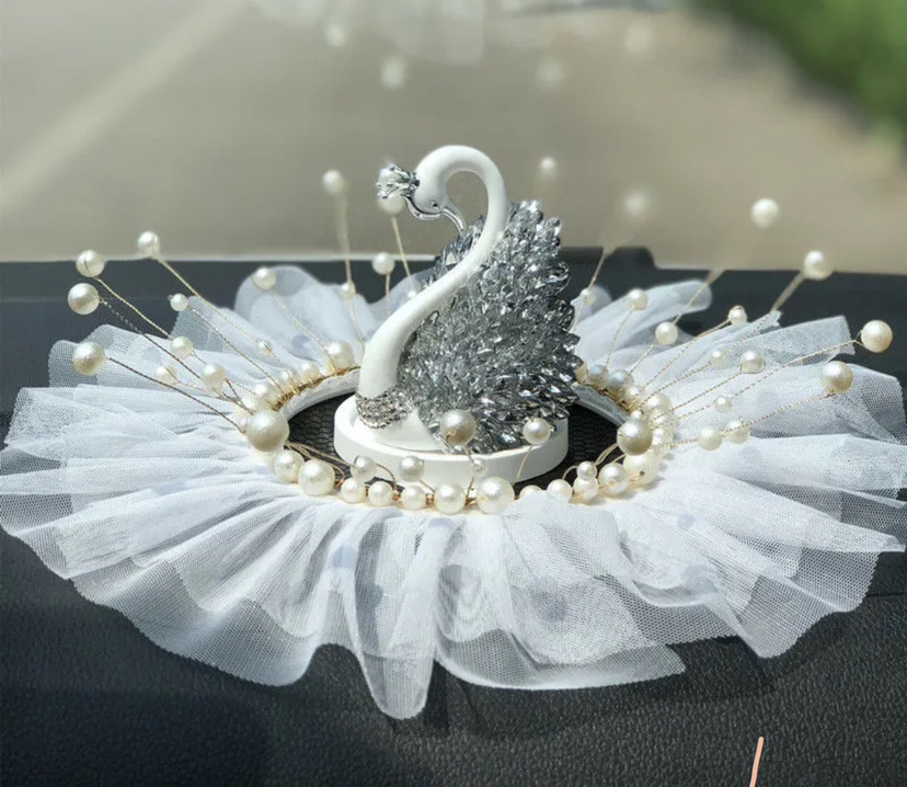 Decoraciones de automóviles Camellia creativa nueva consola central de verano joyas de automóviles chicas decoración de plástico