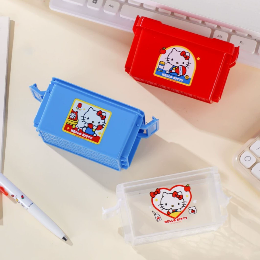 Санрио, Hello Kitty, канцелярские товары, башня, милый хранилищный короб, три цвета