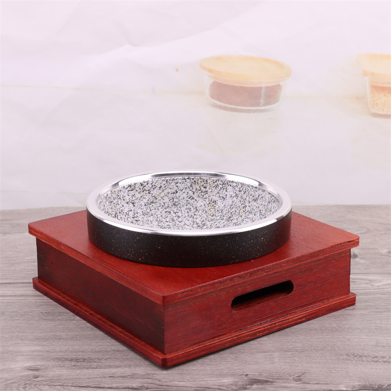 抗裂石锅拌饭砂锅石碗石烤盘石煲石汤锅木座日韩料理石煲仔饭