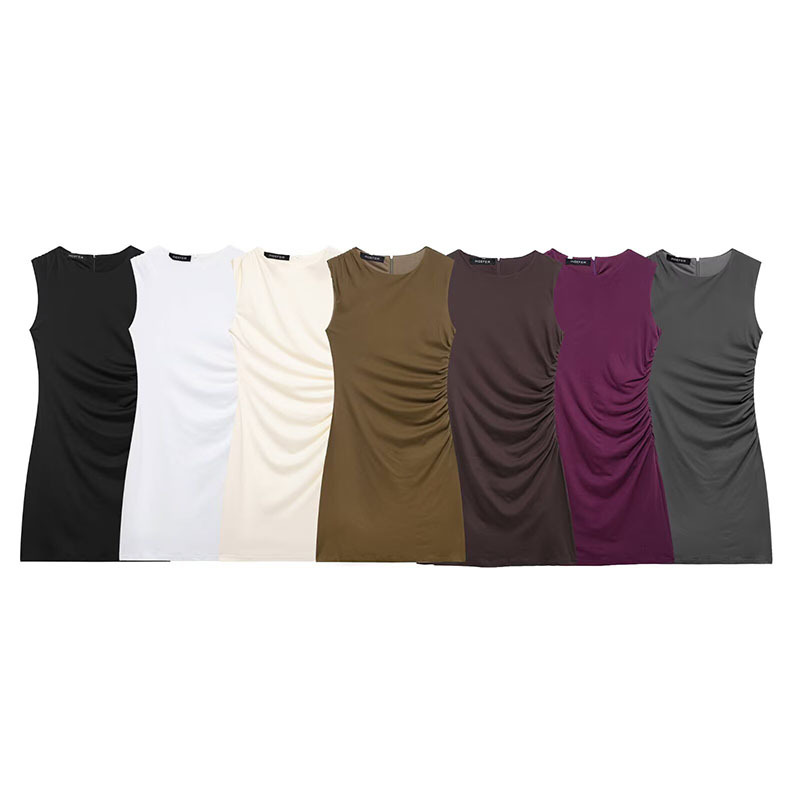 Solid color summer short mini-skirt