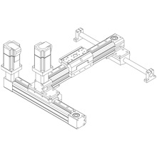 鼎诚直供DC64直线模组同步带线性模组五轴喷油机同步带直线滑台模