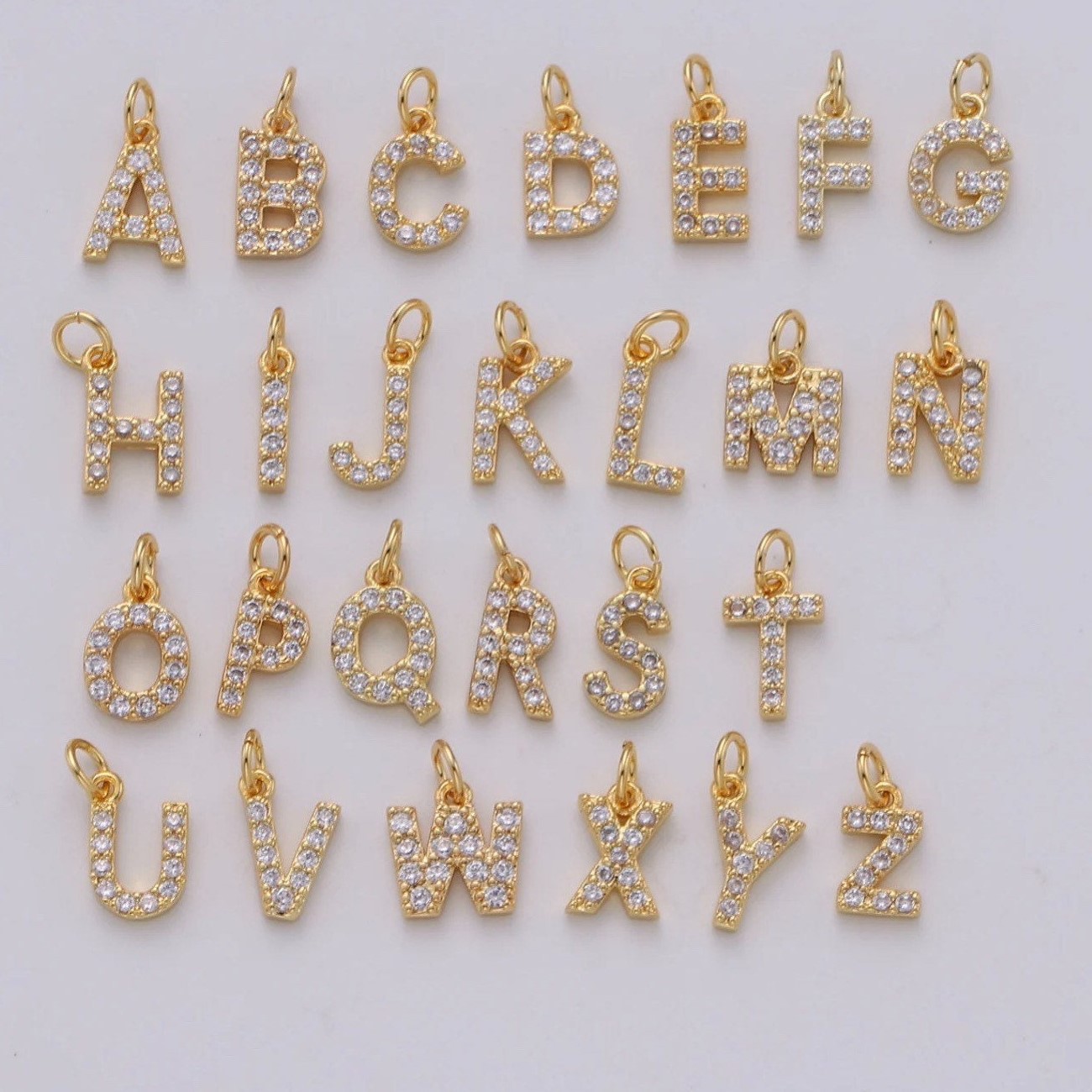 304 Stainless Steel Material 1 Piece 1 Pair 304 Stainless Steel Letter Pendant Earrings Necklace