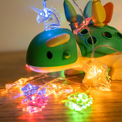 Cross-border holiday bedroom decoration LED unicorn light string LED lights outdoor stall animal colored light string starry sky