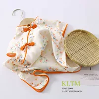 Летний новый детский костюм Тан для девочек, детский тонкий костюм Тан в древнем стиле, тонкий китайский костюм из искусственного шелка, китайское платье для выступлений