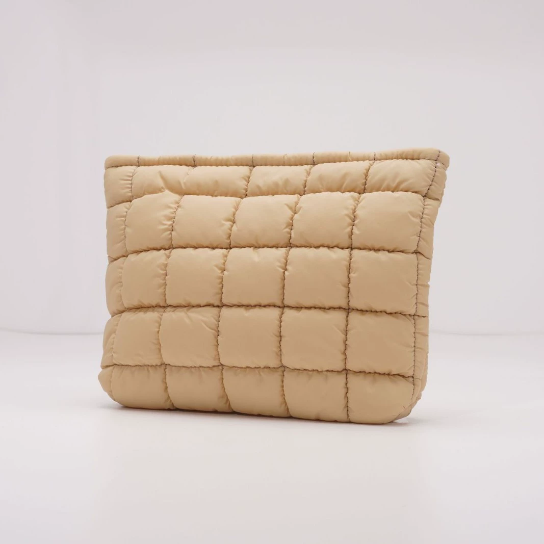 Nylon capacious cosmetic bag, ultra‑light hexagonal organizer, nylon+polyester, 27×16×5 cm