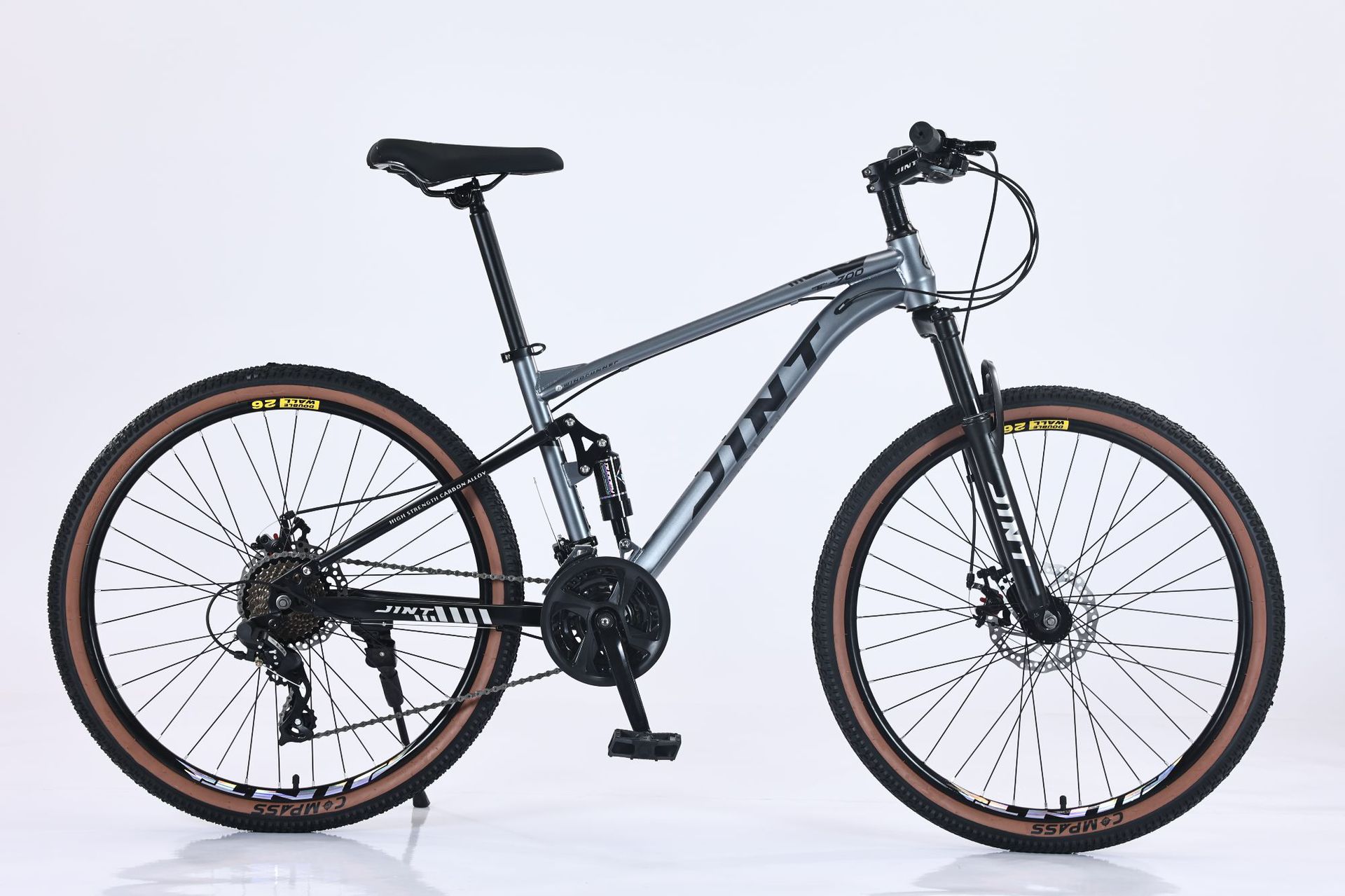 Bicicleta de montaña de velocidad variable transfronteriza doble amortiguación juvenil cross-country bicicletas de paso ligeras para hombres y mujeres