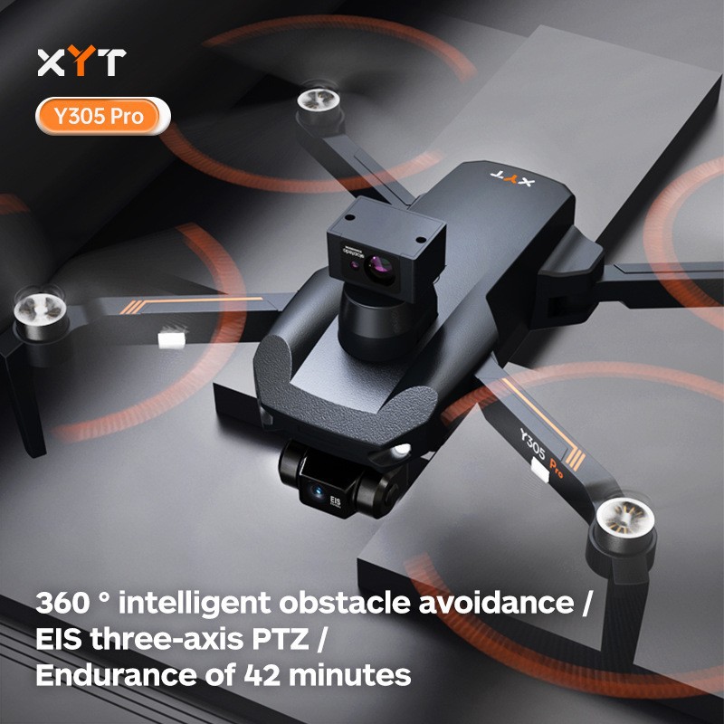 Transfronterizos adultos super claro avión aéreo no tripulado de evasión de obstáculos GPS inteligente de retorno de tres ejes aeronave mecánica de nube