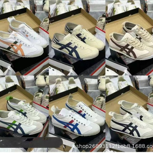 Pure Original Tiger Onitsuka Tiger Slip-On Men's Casual Sneakers Putian Dexun Shoes Women's White Sneakers Low-Top