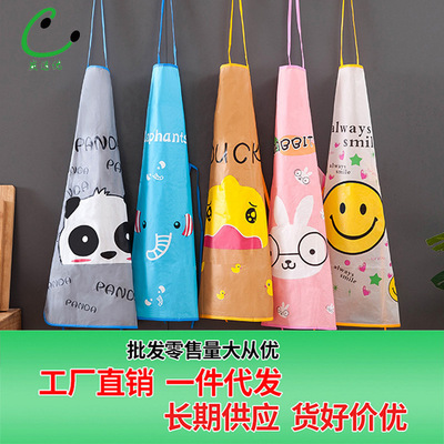 lovely princess apron Body apron kitchen Body Anti-oil Sleeveless apron PVC waterproof antifouling apron