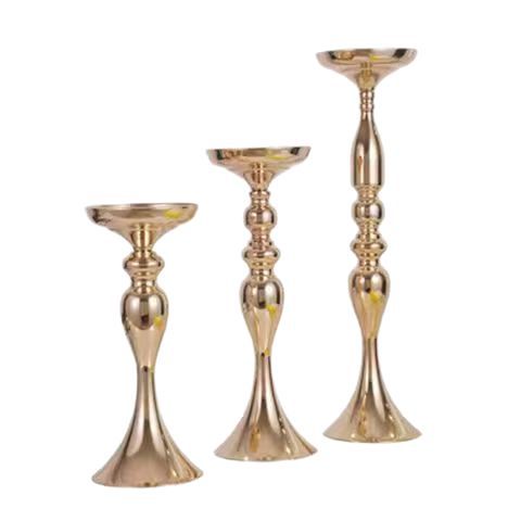 Fábrica directa vela de metal vela de boda vela de oro vela de metal fábrica al por mayor decoración de automóvil de boda