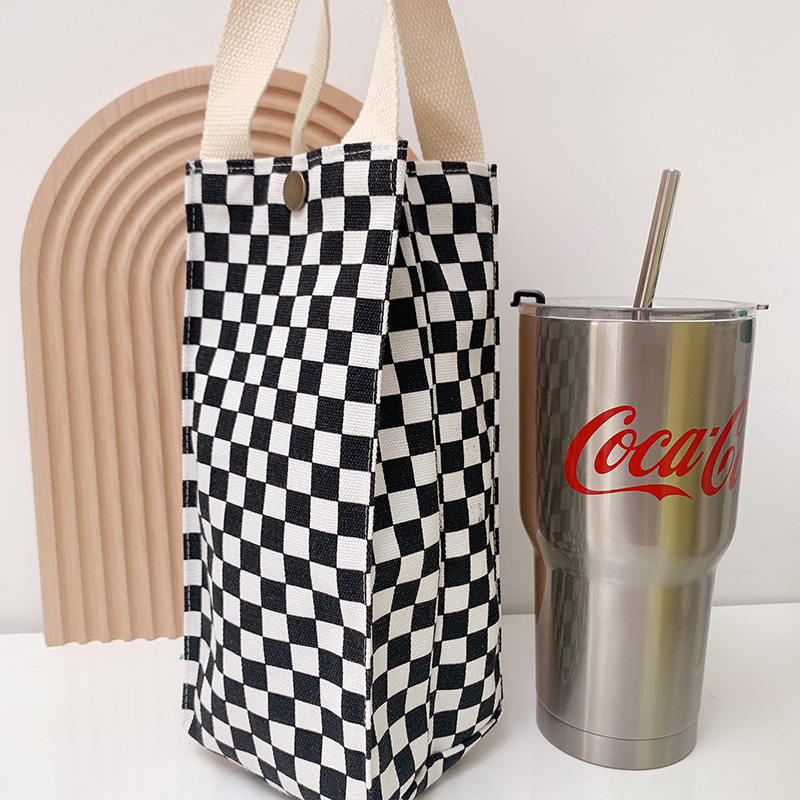 Simple dot lienzo termo cubierta de la taza cubierta protectora universal hervidor de agua bolso de leche taza de té bolsa portátil