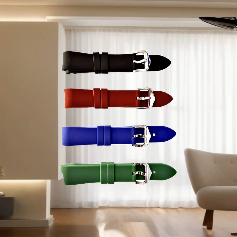 Силиконовый ремешок с изогнутым ртом на локте 20 мм/22 мм доступен в нескольких цветах.