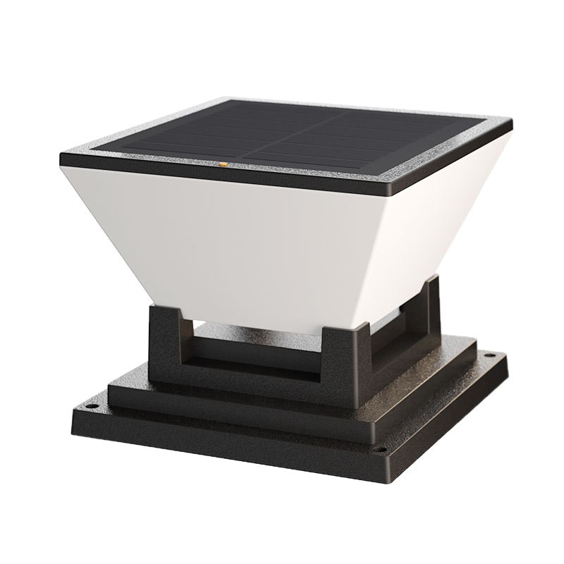 Lámpara Solar de Poste para Comercio Transfronterizo, Impermeable para Exteriores, para Hogar, Villa, Patio, Puerta, Valla, Jardín