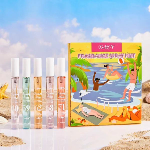 Popular Alcohol-Free Perfume Gift Set from Brazil for Cross-Border Trade, 5-Piece Set, 10ml, Alternative to TK, Wholesale from Manufacturer