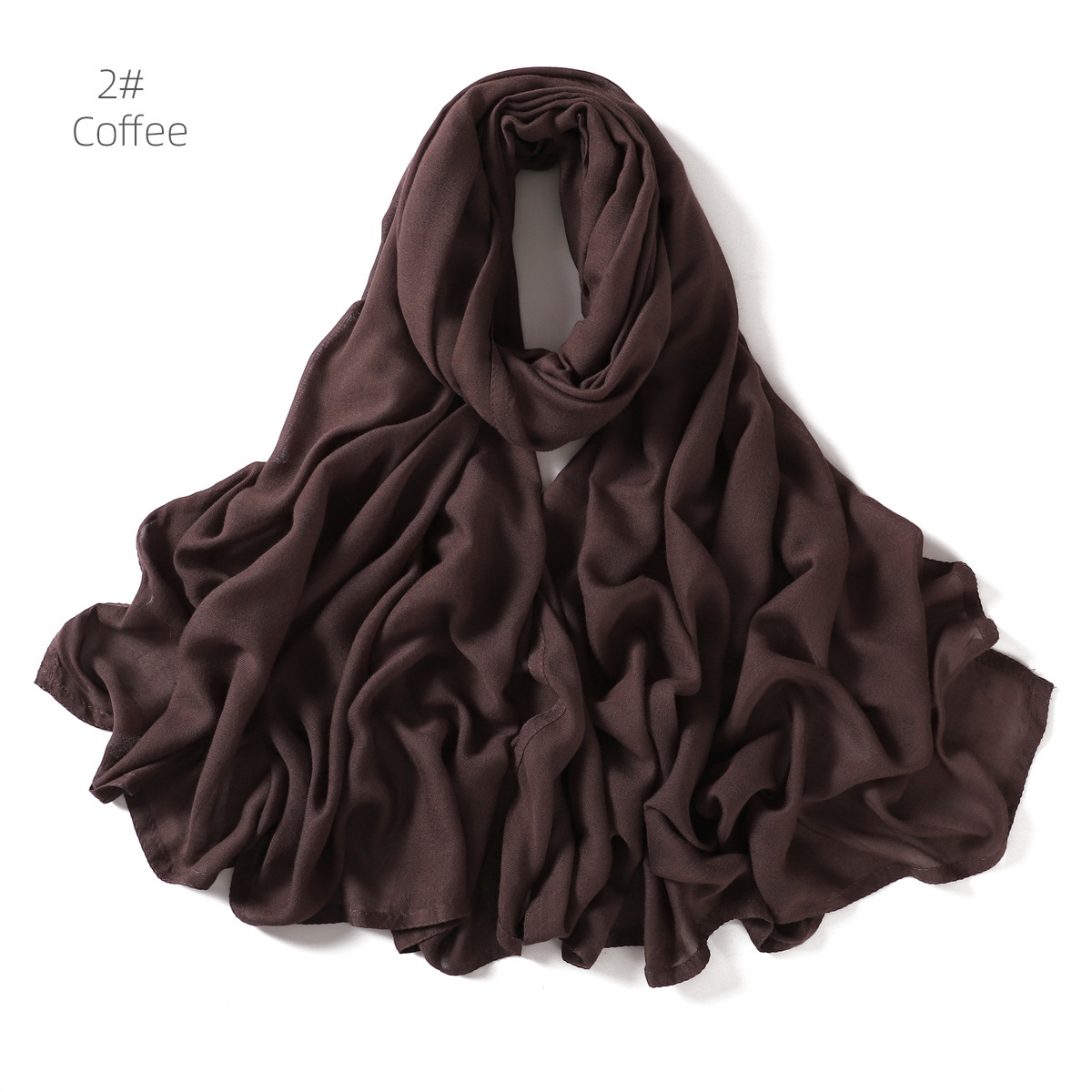 Soft Viscose Cotton Solid Color Scarf Fashion Wide Edge Thin Hijabs High Quality Headscarf Long Shawls for Muslim Woman