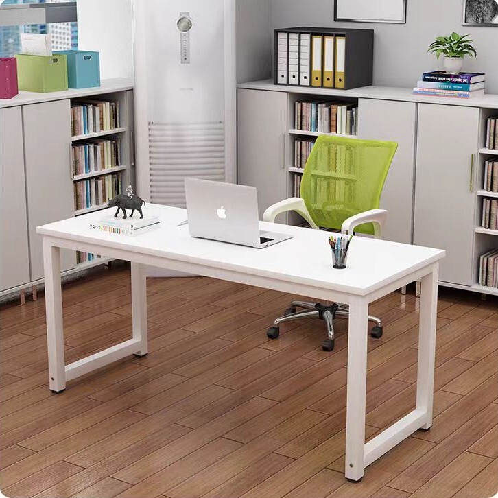 Computer desk, desktop home study desk, white writing desk, staff office desk, training table, rectangular handmade large table Computer desk, desktop home study desk, white writing desk, staff office desk, training table, rectangular handmade large table