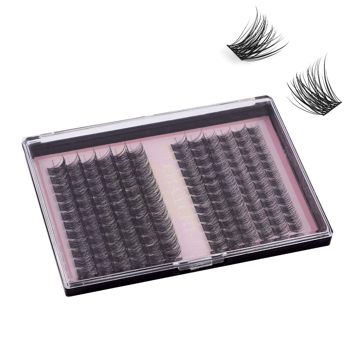 Dense Curling False Eyelash Clusters (European Style) — 144 Clusters, multi-set DIY options