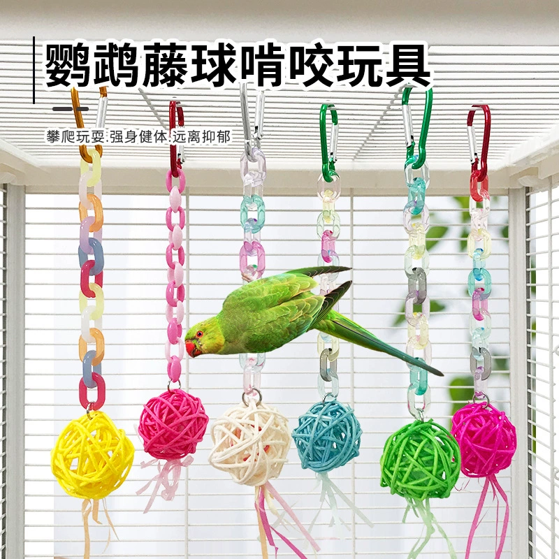 Игрушка попугай цветной таракобол с маятниковым молотком